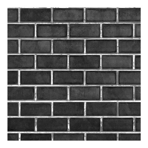 Black Brick Wall Tile, Waterproof Vinyl Tile Pack of 24, Tile Decals ...