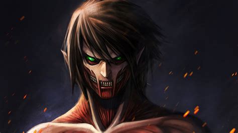 Green Eyes Eren Yeager HD Attack On Titan Wallpapers | HD Wallpapers ...