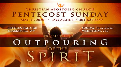 It's Pentecost Sunday! | Christian Apostolic Church (UPCI)