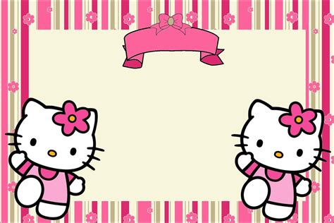 Hello Kitty Birthday Banner Template Free - Toptemplate.my.id