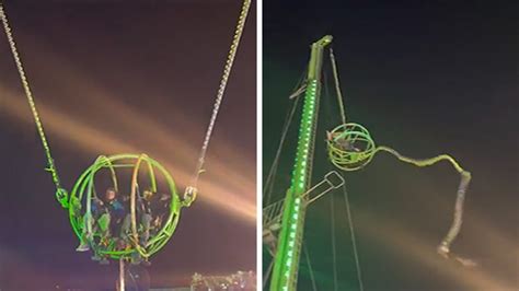 Slingshot Ride Cable Snaps, Video Shows Riders Smash Into Support Beam ...