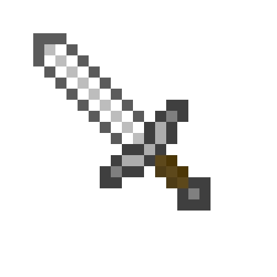 piq - Minecraft iron sword | 100x100 pixel art by someone