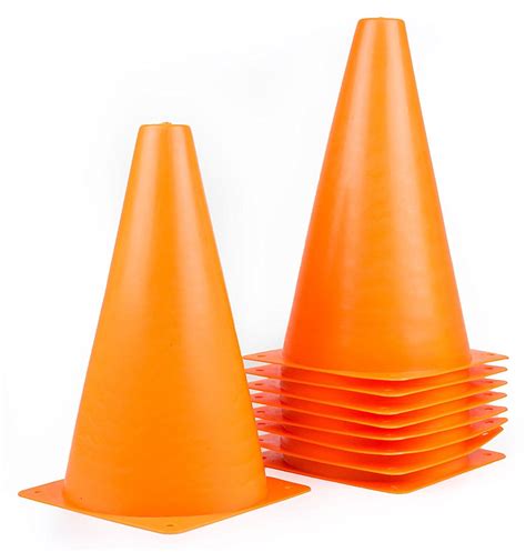 RK Sports CONE-9S Plastic Sport Cones - Orange - Walmart.com