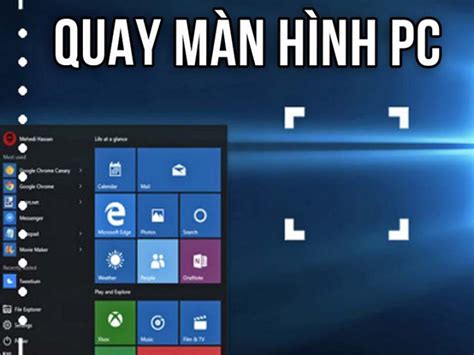 Cách quay màn hình máy tính laptop không cần phần mềm