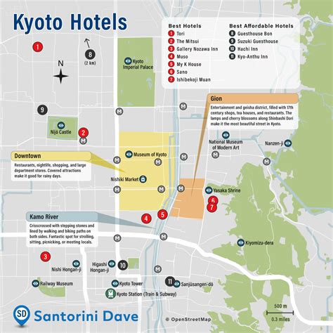 KYOTO HOTEL MAP - Best Areas, Neighborhoods, & Places to Stay