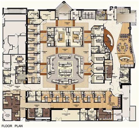 community pediatric clinic layout | Hospital floor plan, Hospital plans ...