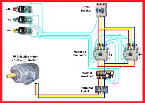 Forward Reversing Motor Starter Schematic