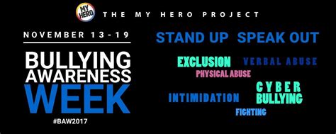 National Bullying Awareness Week | MY HERO