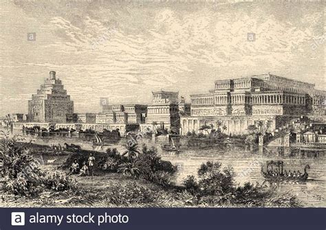 Palace of the kings of Assyria to the city of Nineveh. Assyrian Empire ...