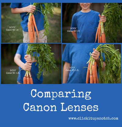 Canon Lens Comparison