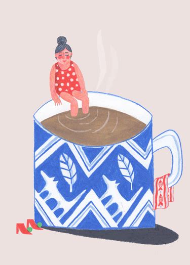 Morning coffee swim GIF on Behance