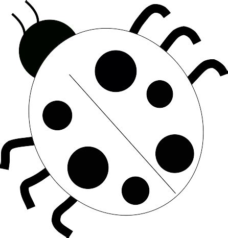 Ladybug 6 Black White Google | Clipart Panda - Free Clipart Images