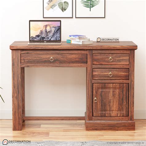 Get 20% Off on DecorNation Oliver Wooden Computer Table with Drawers