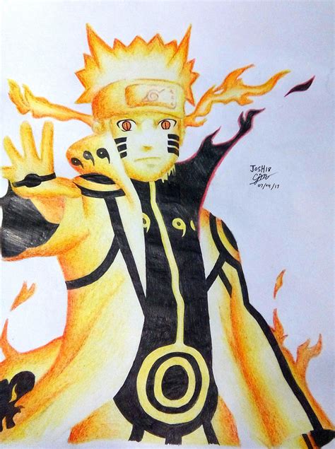 Naruto Kyuubi mode - Drawing by Josh18Parker on DeviantArt