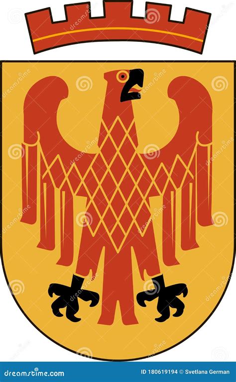 Coat of Arms of Potsdam in Brandenburg, Germany Stock Vector ...