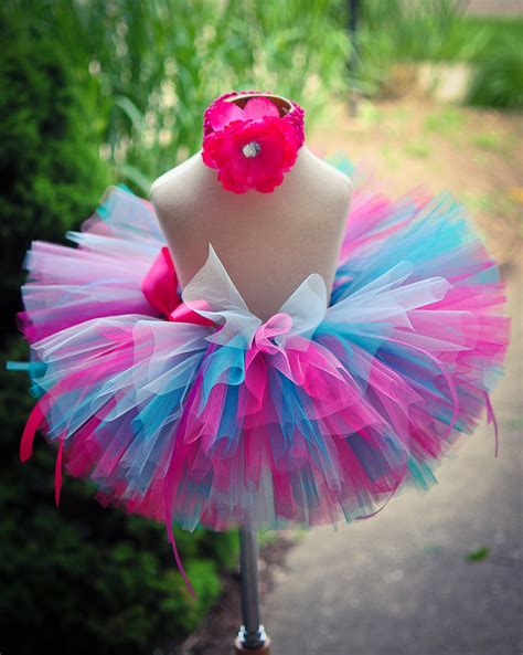 Pink Blue Tutu Skirt Baby Tutu Toddler Tutu by TrinitysTutus