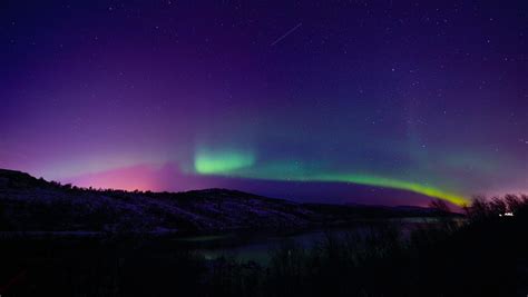 The Aurora Borealis or Northern Lights in Norway