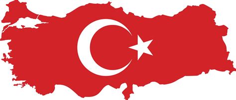 Vector Map Of Turkey Country Colored By National Flag - HooDoo Wallpaper