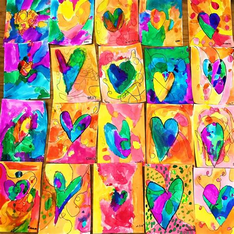 Kids Heart Art Project