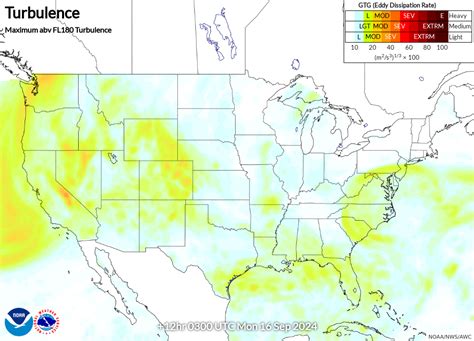 Maximum Turbulence Potential - Turbulence Forecast