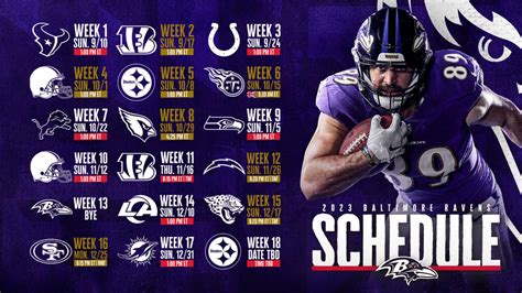 Baltimore Ravens 2023 Schedule