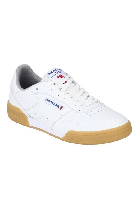 Buy RED TAPE White Mens PU Lace Up Sneakers | Shoppers Stop