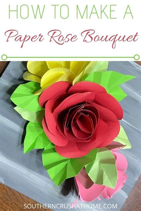 How To Make A Beautiful DIY Paper Roses Bouquet