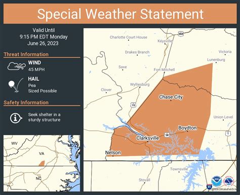 NWS Wakefield on Twitter: "A special weather statement has been issued ...