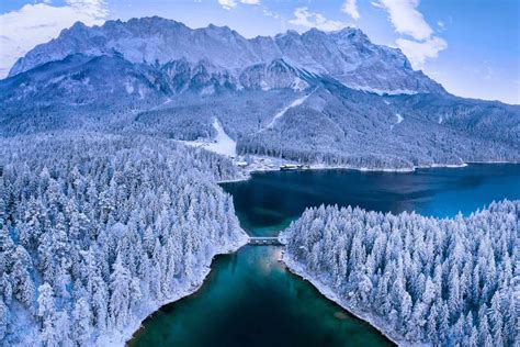 Eibsee a lake at the base of the Zugspitze Bavaria Germany | Zugspitze ...