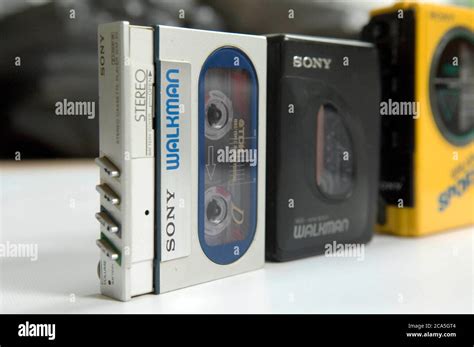 Different models of the iconic Sony Walkman portable cassette player ...