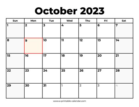 October 2023 Calendar With Holidays Usa - PELAJARAN