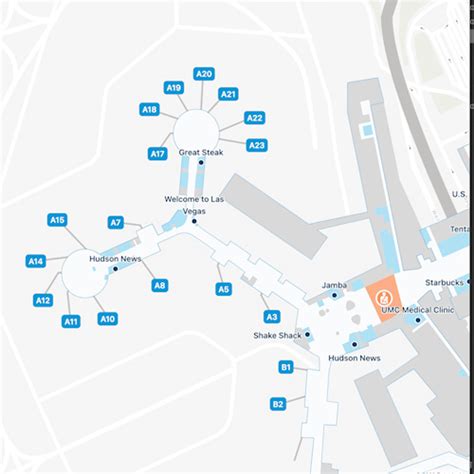 Las Vegas Airport Concourse A Map & Guide