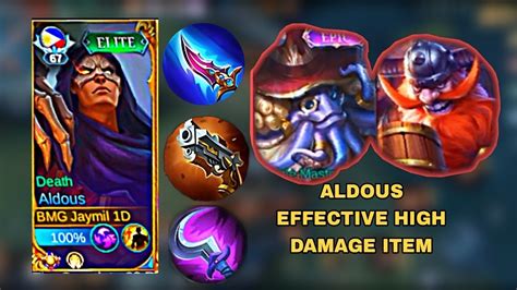 ALDOUS EFFECTIVE HIGH DAMAGE ITEM🔥| ALDOUS BEST BUILD 2023🔥 - YouTube