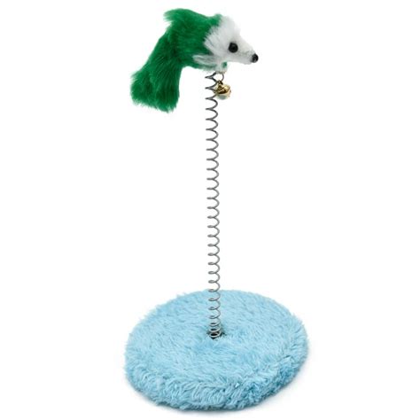 Lovely Mice Toys For Cats New Arrival Cute Spring Feather Bell Sound ...