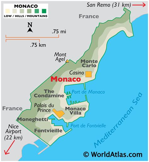 Monaco Large Color Map