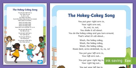 The Hokey-Cokey Song - Movement Songs Action Rhyme - Twinkl