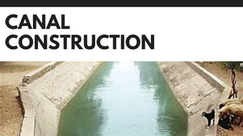 Canal Construction - Civil Wale