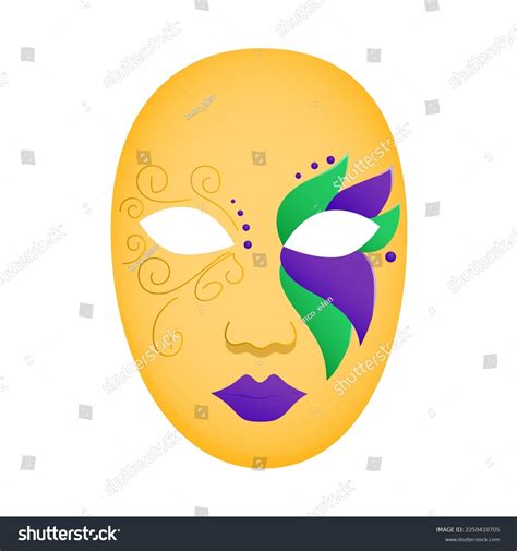 Carnival Mask Vector Illustration Full Face Stock Vector (Royalty Free ...