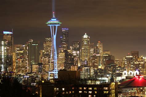 Space needle at night : r/Seattle