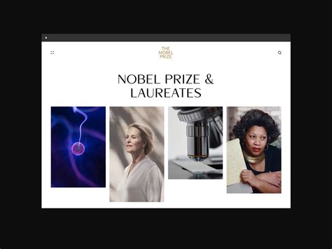 Nobel Prize. Redesign concept. The Nobel Prize & Laureates by Evgeny ...