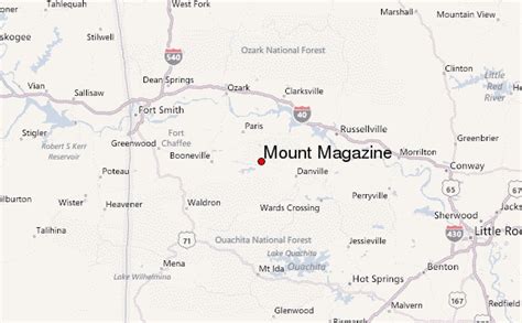 Mount Magazine Map