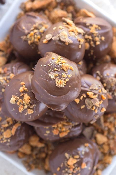 Easy No Bake Butterfinger Bites - Cookie Dough and Oven Mitt