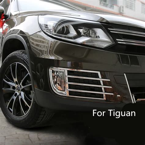 For volkswagen tiguan accessories 2013 2017 head light frame ABS ...