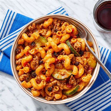 Recipe: Savory Turkey & Cavatappi Pasta with Zucchini, Onion & Currants ...