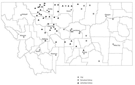 Hutterite Colonies In Montana Map – Map VectorCampus Map