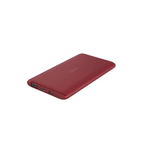 Aukey Slim Series 5000mah Powerbank - Red - Urban Gadgets PH