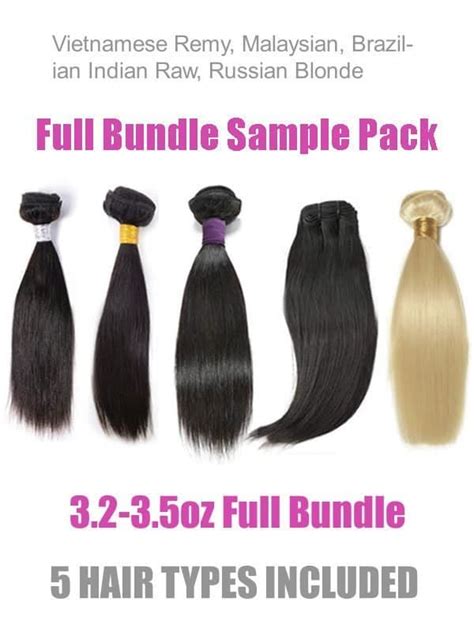 Wearable Samples(5 Hair Types/Full Bundle) - Branded Hair Extensions