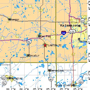 Lawton, Michigan (MI) ~ population data, races, housing & economy