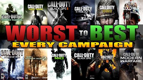 Ranking Every Call Of Duty Campaign From Worst To Best Page ...