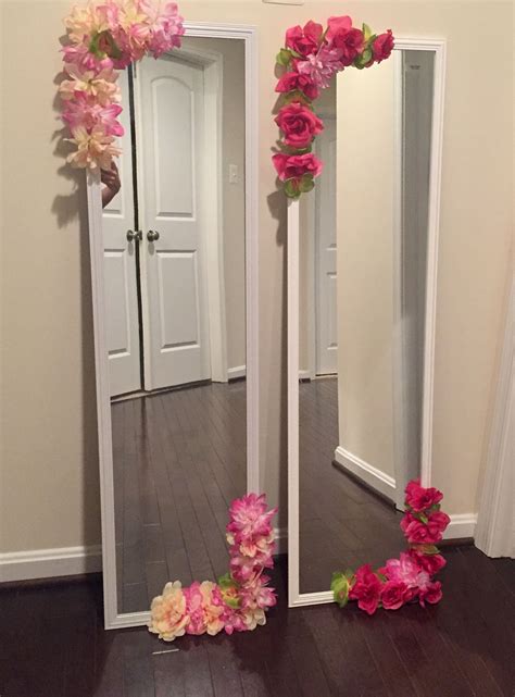 Transform a mirror into a beauty. Girls will love this. Go one step ...